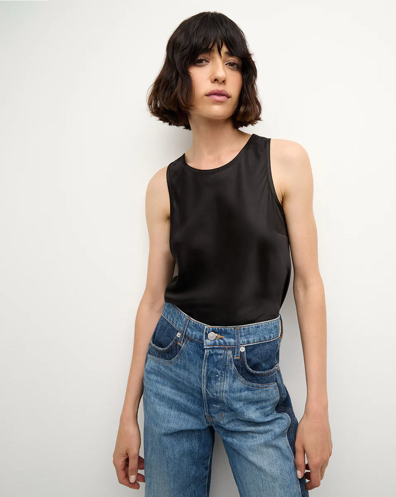 Veronica Beard - Sabrina Stretch-Silk Tank - Black