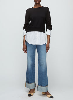 Veronica Beard - Amirah Layered Sweater Top - Black