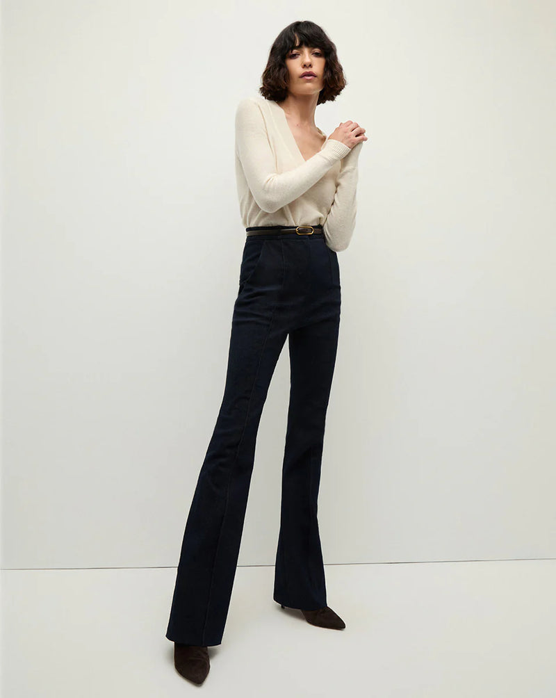 Veronica Beard - Coleta V-Neck Cashmere Sweater - Ivory