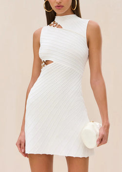 Cult Gaia - Dimetria Knit Dress - Off White