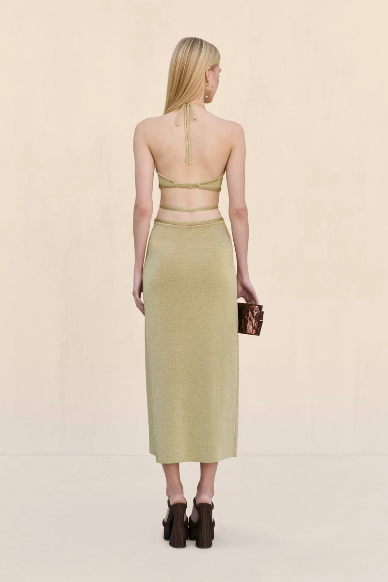 Cult Gaia - Evaleigh Dress - Gold Cult Gaia - Evaleigh Dress - Gold