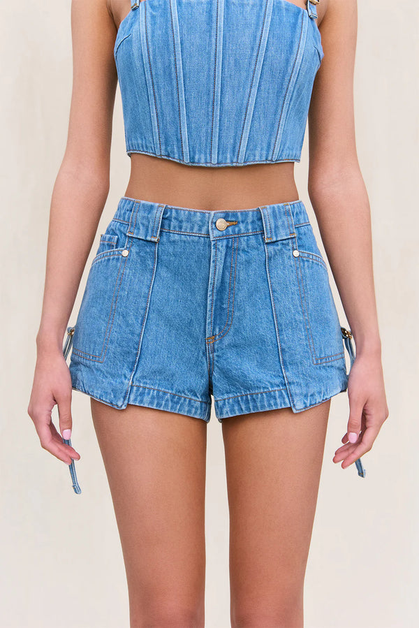 Cult Gaia - Shelley Short - Medium Stone Wash