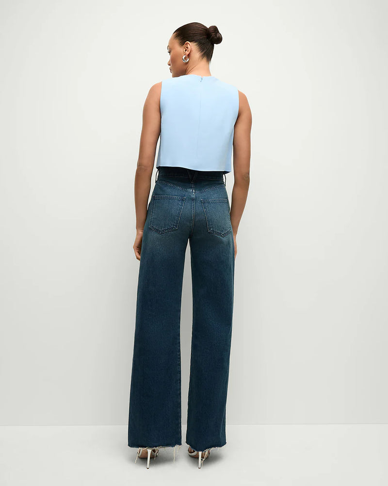 Veronica Beard - Drexley Cropped Vest - Blue Sky