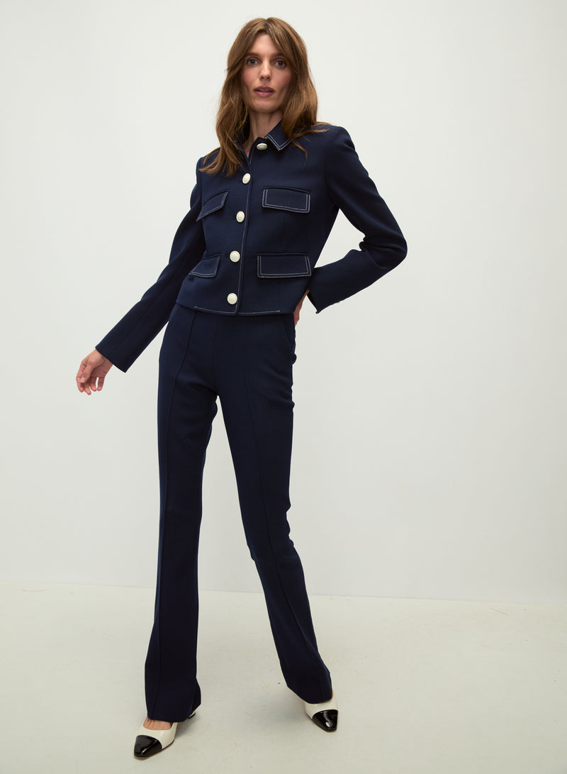 Veronica Beard - Orion Flare Pant - Navy