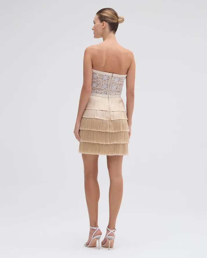 Patbo - Crochet Mini Dress - Natural