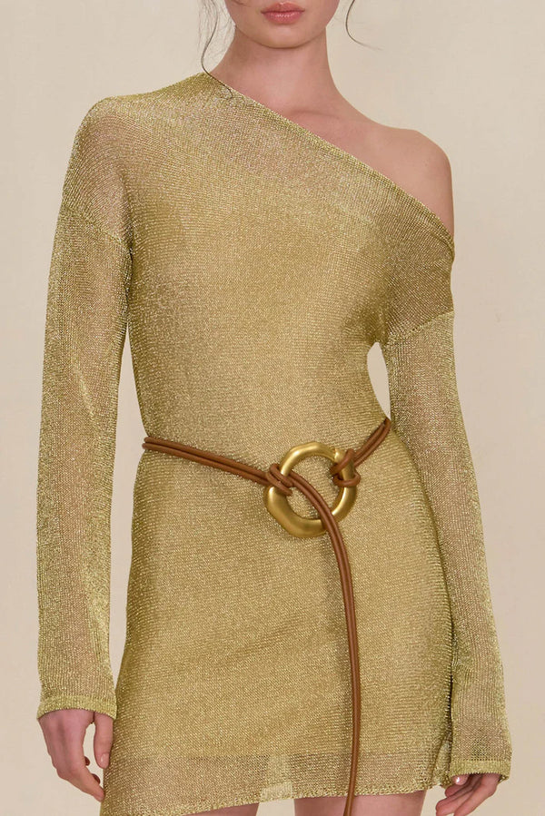 Cult Gaia - Karishma Knit Dress - Gold