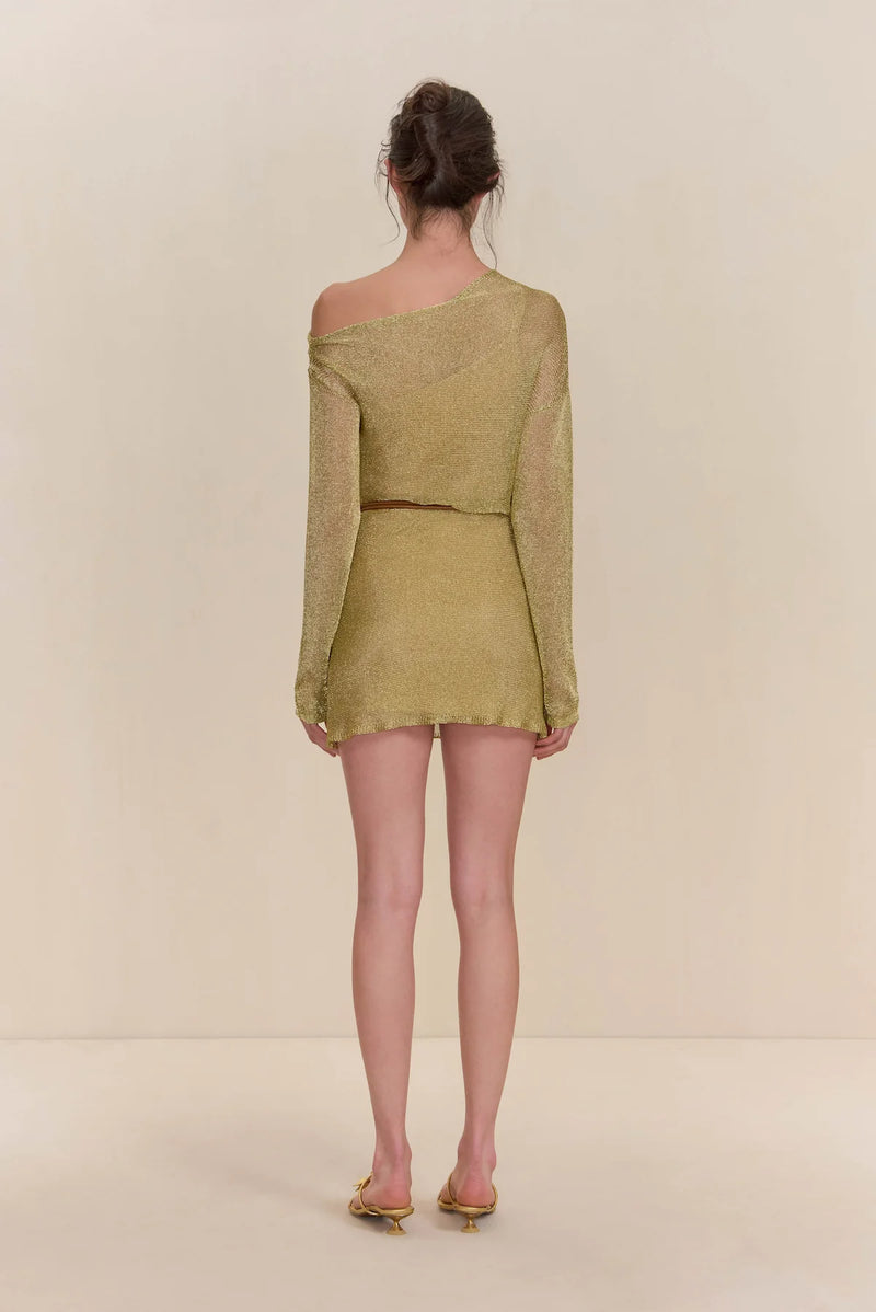 Cult Gaia - Karishma Knit Dress - Gold Cult Gaia - Karishma Knit Dress - Gold