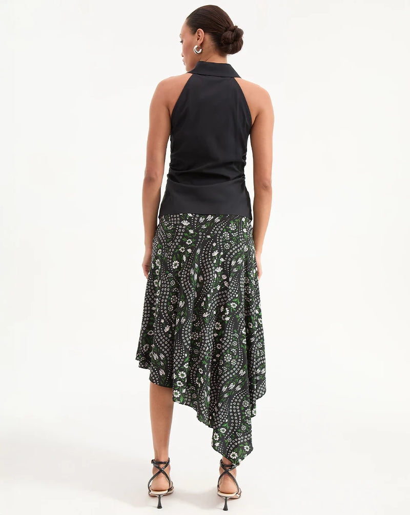 Veronica Beard - Regina Sleeveless Button-Down Shirt - Black