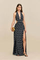Cult Gaia - Aashvi Gown - Small Dot Deep Lake