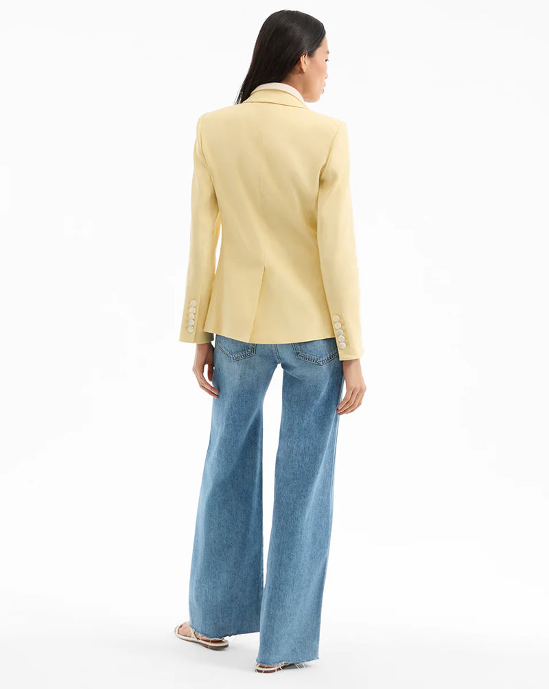 Veronica Beard - Miller Stretch-Linen Dickey Jacket - Chamomile
