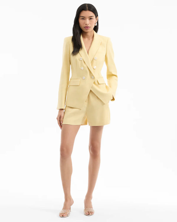 Veronica Beard - Miller Stretch-Linen Dickey Jacket - Chamomile