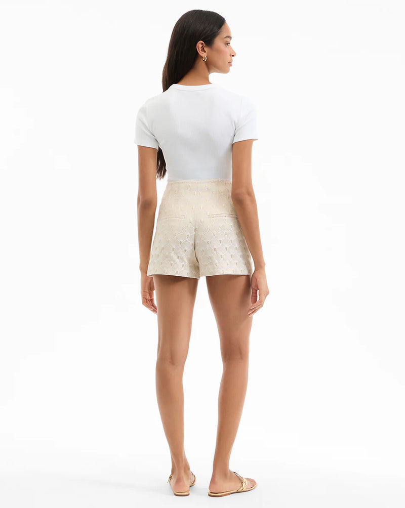 Veronica Beard - Jazmin Short - Off-White/Gold