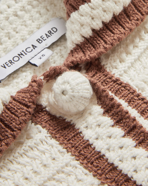 Veronica Beard - Jadine Half-Sleeve Cardigan - Dove