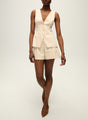 Veronica Beard - Avalina Button-Up Vest - Ecru
