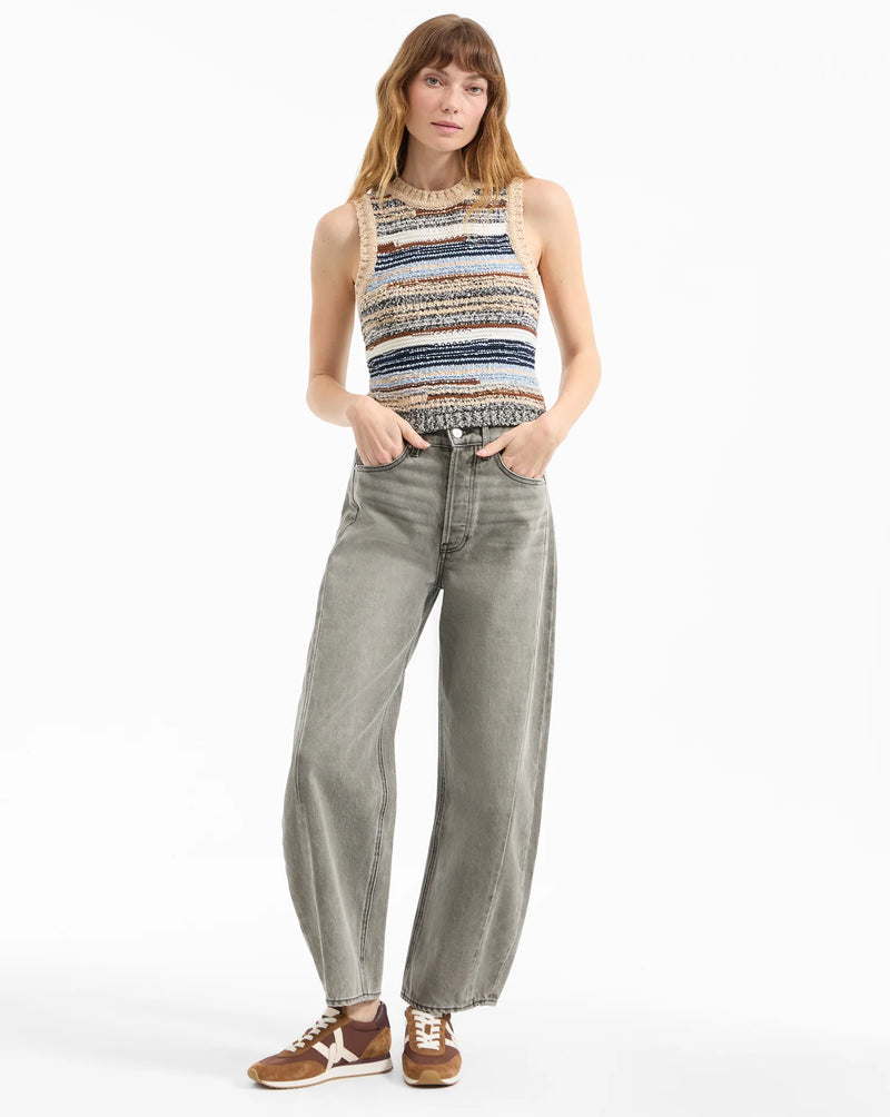 Veronica Beard - Jerrel Wool-Blend Cropped Tank Top - Whisky Multi