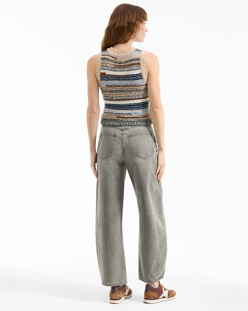 Veronica Beard - Jerrel Wool-Blend Cropped Tank Top - Whisky Multi