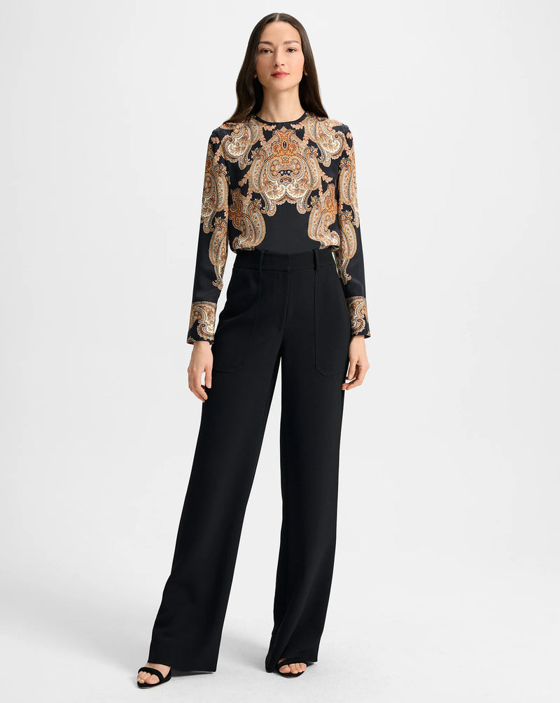 Veronica Beard - Cole Wide-Leg Pant - Black