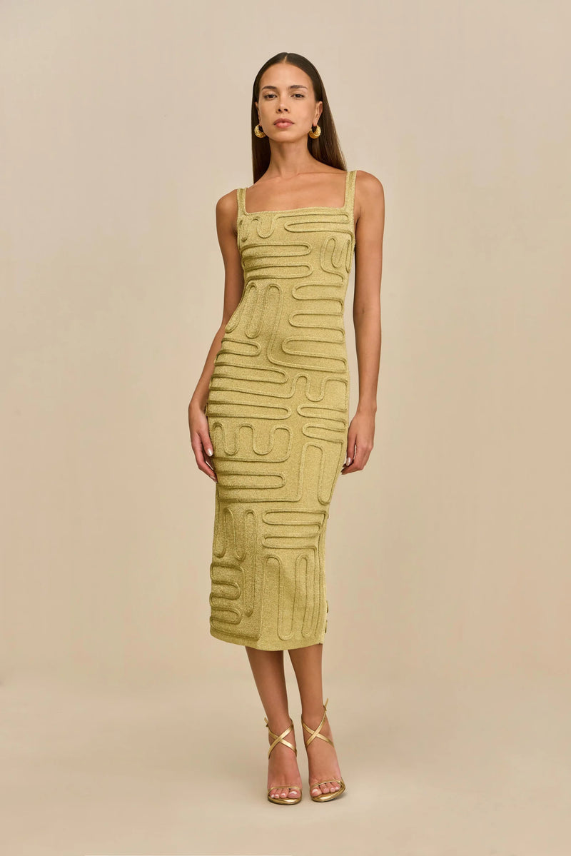 Cult Gaia - Kymia Knit Dress - Gold