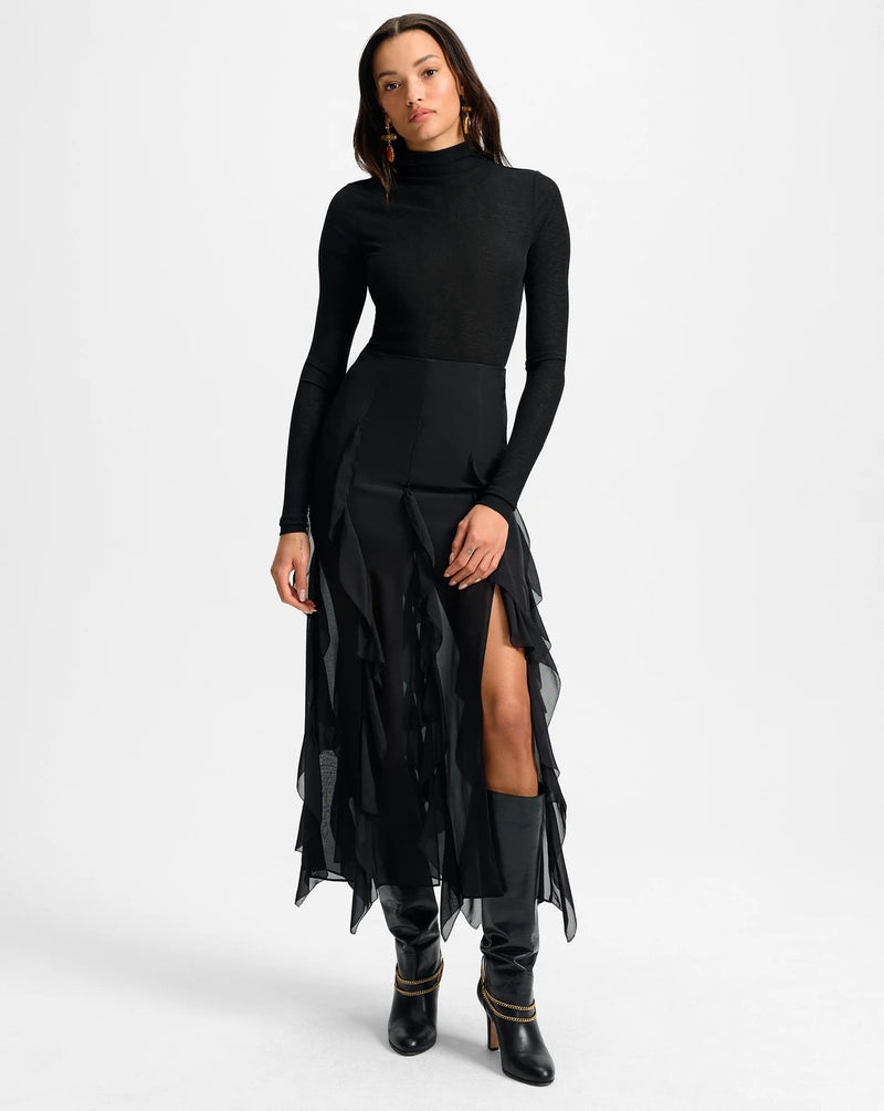 Veronica Beard - Ava Silk Maxi Skirt - Black