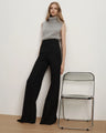 Veronica Beard - Kalinda Wide-Leg Ponte Pant - Black