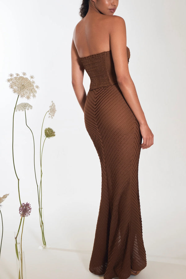 Charo Ruiz - Fae Long Dress - Brown