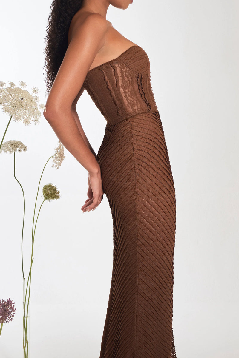 Charo Ruiz - Fae Long Dress - Brown