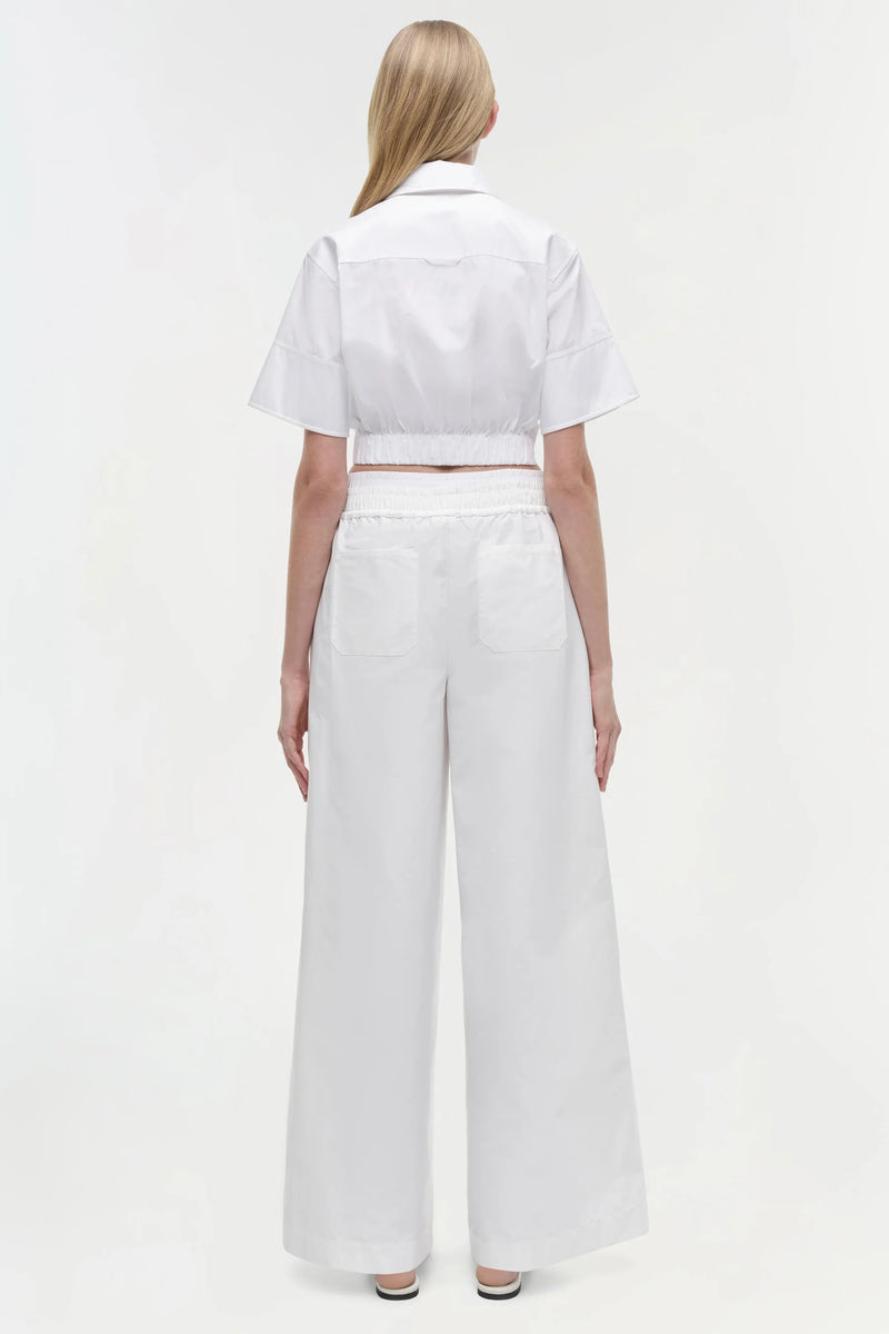 Simkhai - Olly Double Waistband Pant - White