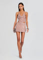Retrofete - Bethely Sequin Skirt - Truffle