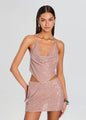 Retrofete - Bethely Sequin Top - Truffle