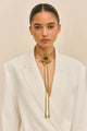 Cult Gaia - Octavia Bolo Necklace - Antique Brass