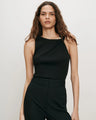 Veronica Beard - Deylin Brooch Tank Top - Black