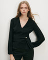 Veronica Beard - Drew Brooch Blouse - Black