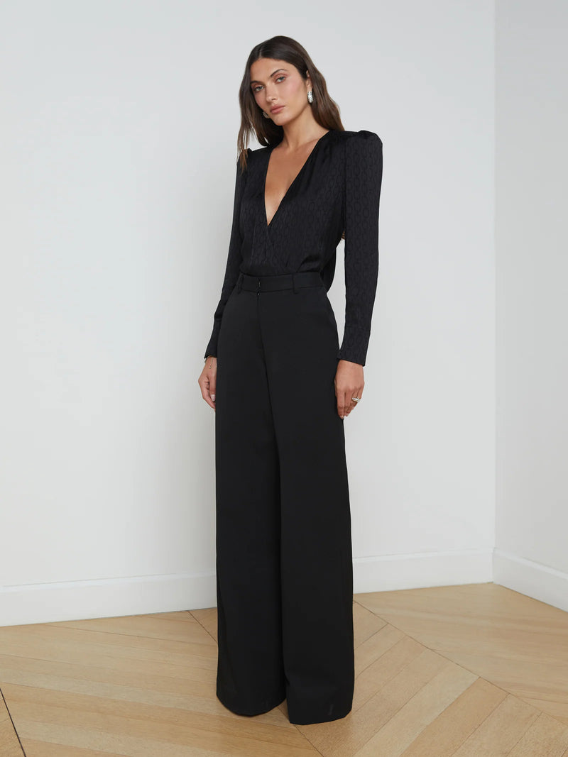 L’agence - Pilar wide leg pant - Black