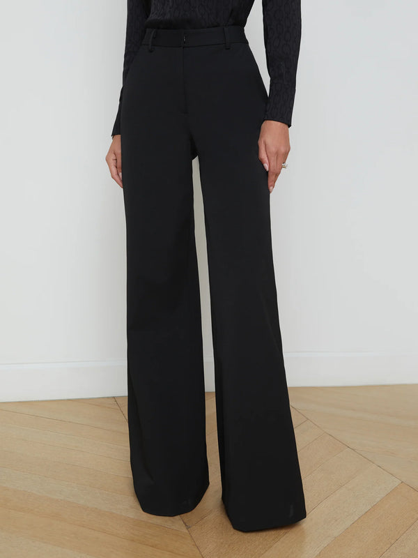 L’agence - Pilar wide leg pant - Black