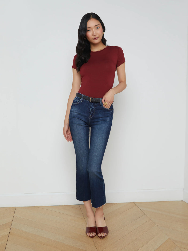 L'agence - Kendra Cropped Flare Jean - Lavelle