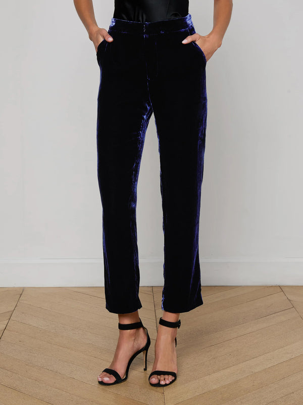 L'agence - Rebel Velvet Trouser - Midnight