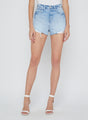 L’agence - Clark Distressed Denim Short - Fontana Destruct