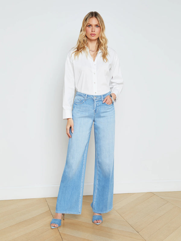 L'agence - Alicent Wide-Leg Jean -  Bayview