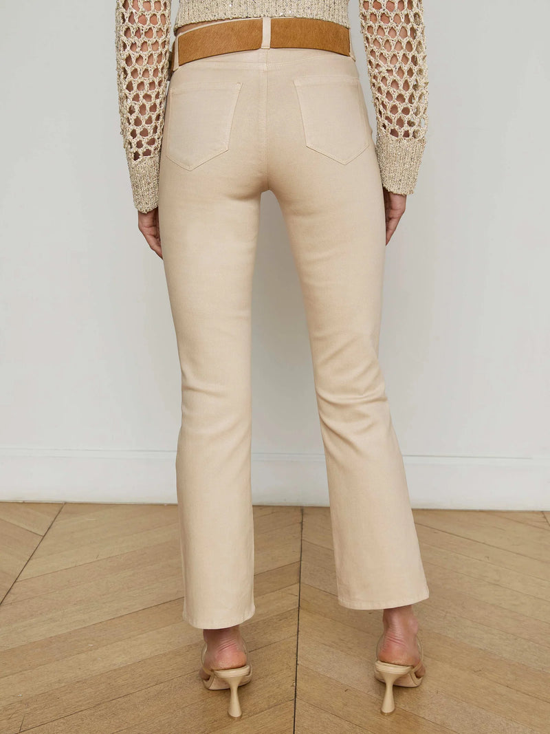 L'agence - Tati Coated Micro Boot Jean - Cement Coated