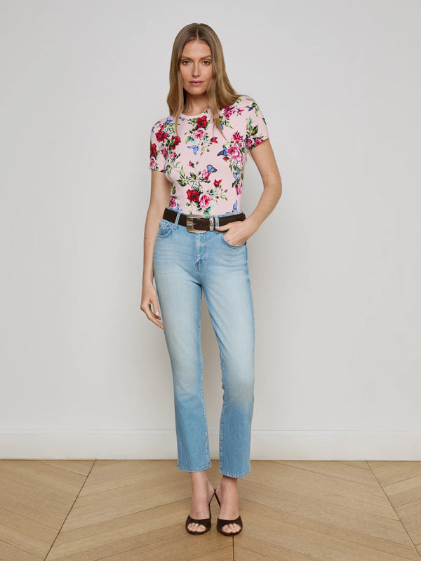 L'agence - Mira Cropped Micro Boot Jean - Barker