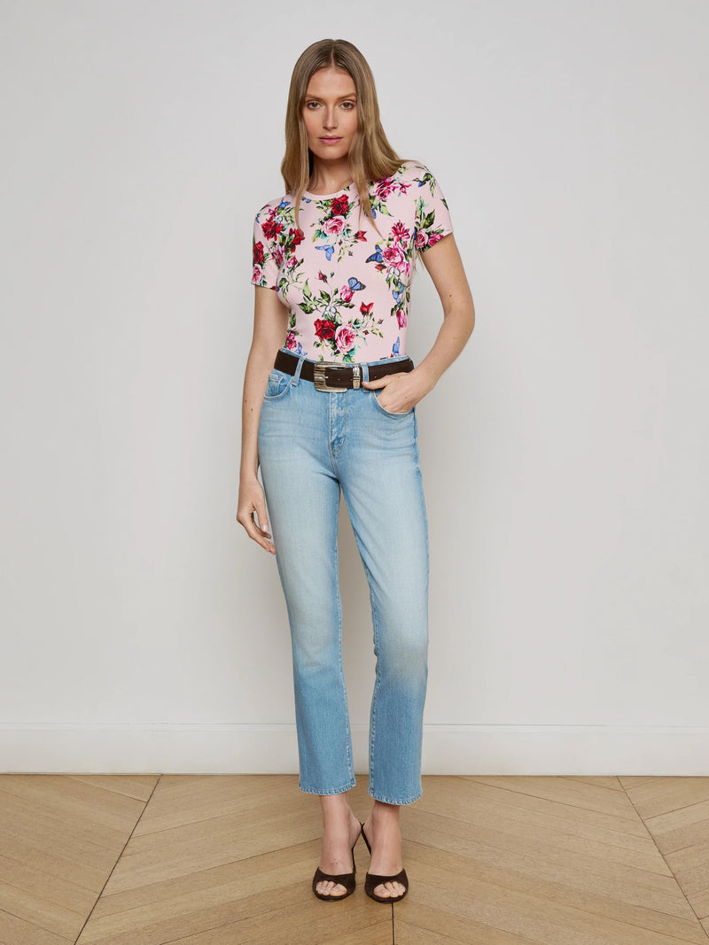 L'agence - Mira Cropped Micro Boot Jean - Barker