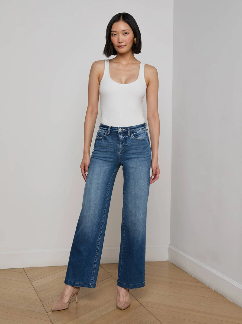 L'agence - Scottie Wide-Leg Jean - Cambridge