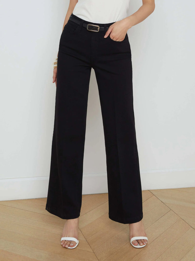 L'agence - Scottie Wide-Leg Jean - Black