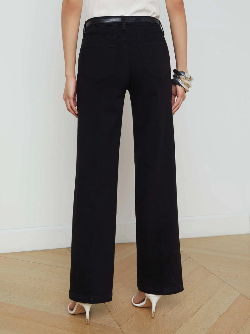 L'agence - Scottie Wide-Leg Jean - Black