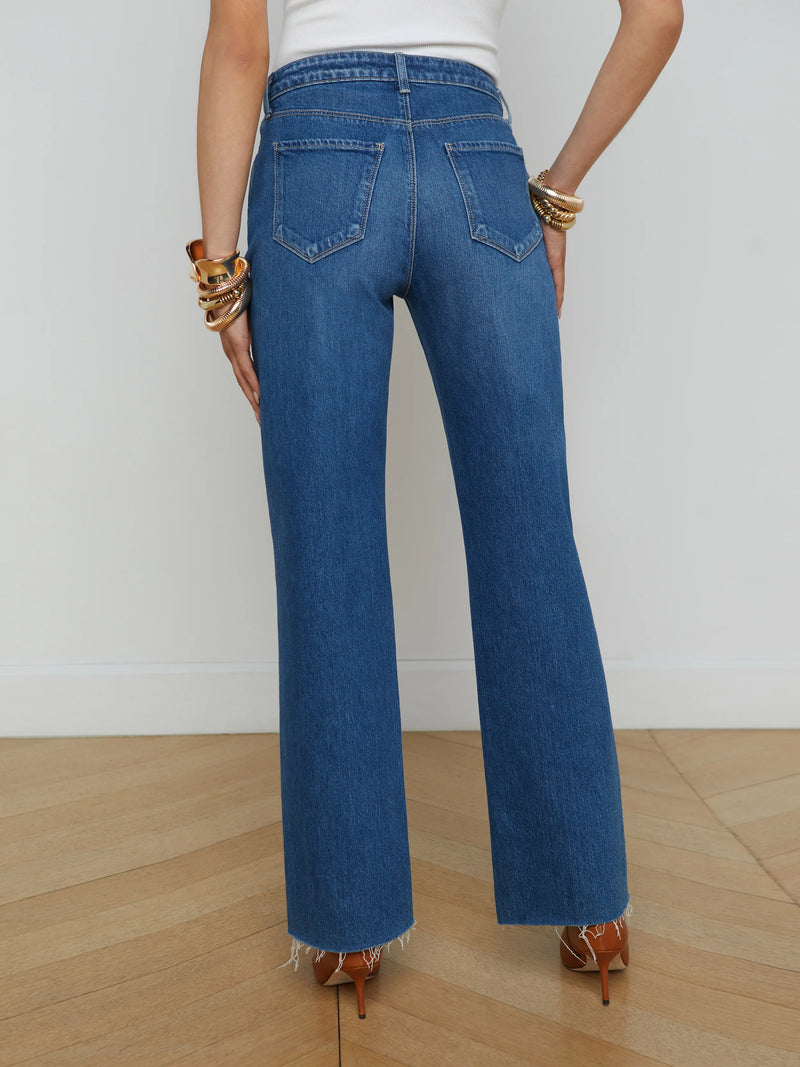 L’agence - Tiana Raw-Hem Wide-Leg Jean - Stockton