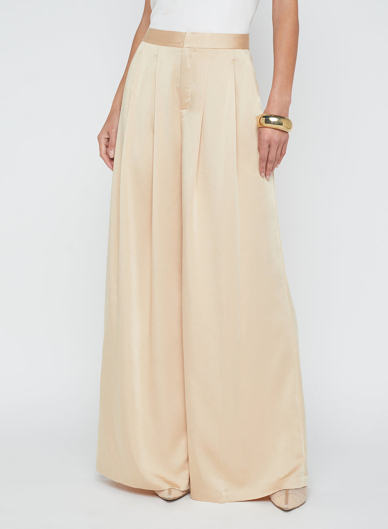 L'agence - Aubrie Wide Leg Pant - Latte