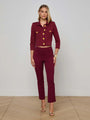 L'agence - Ketra Bootcut Trouser - Black Cherry