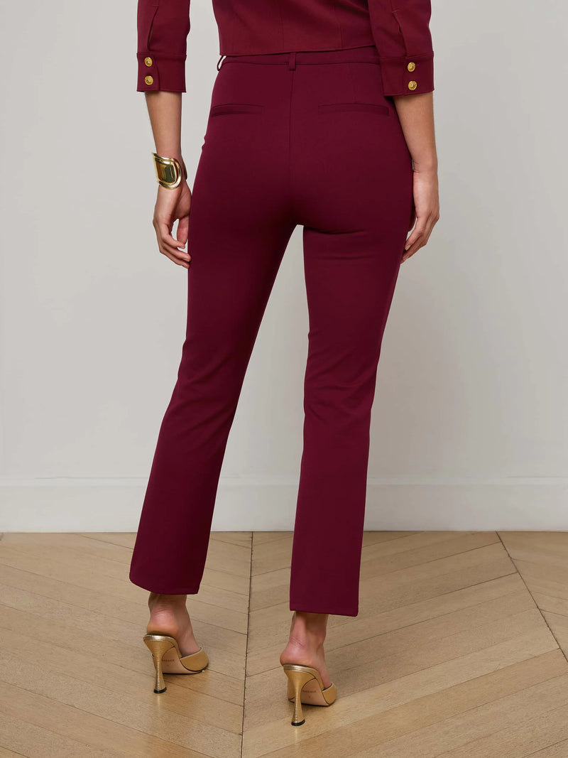 L'agence - Ketra Bootcut Trouser - Black Cherry