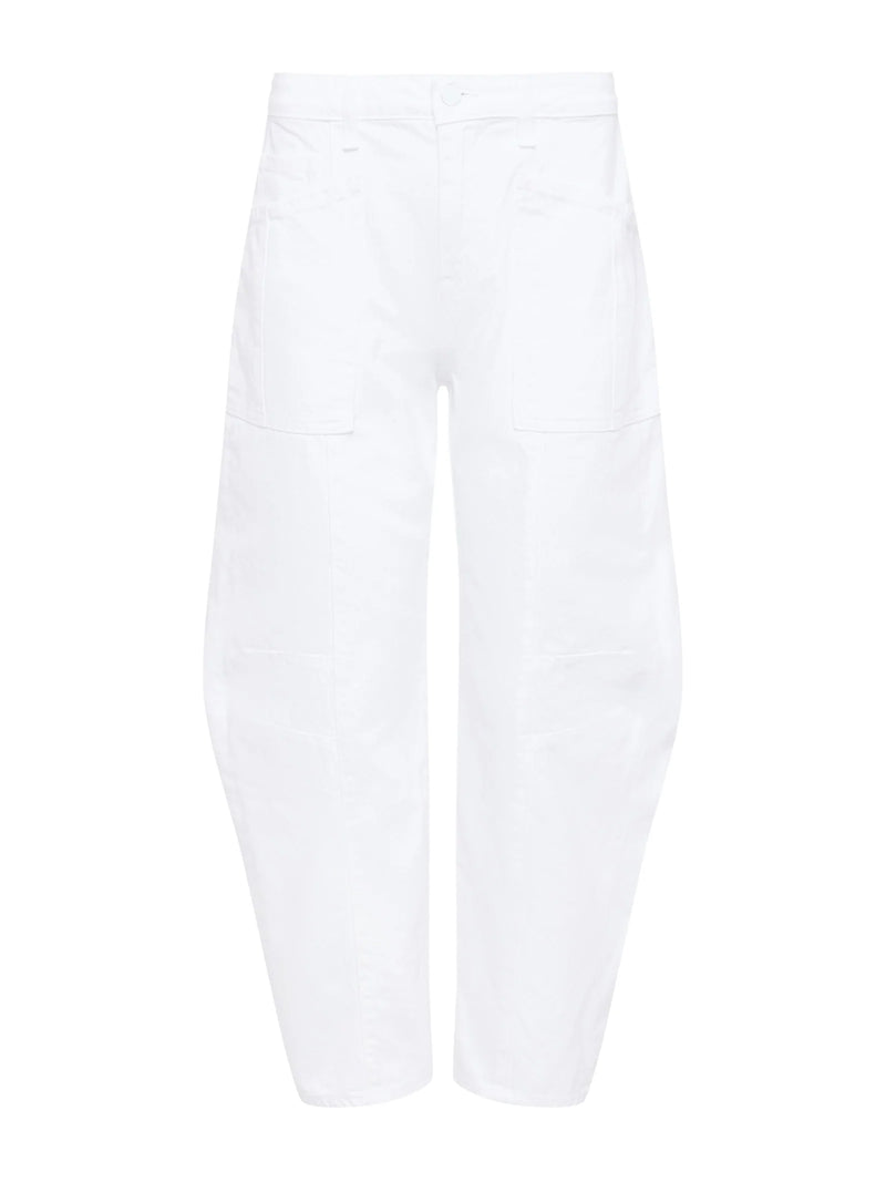 L'agence - Cody Barrel-Leg Jeans - Blanc