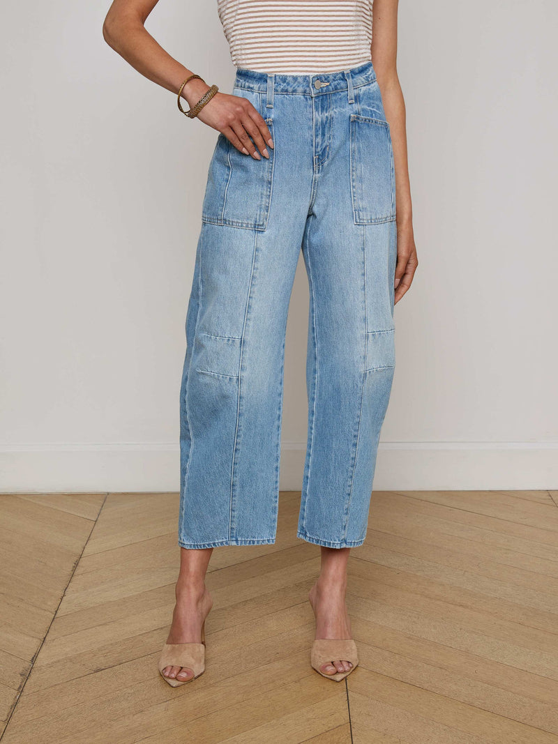 L'agence - Cody Barrel-Leg Jeans - Cristo